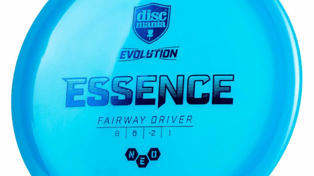 A Blue Discmania Neo Essence Fairway Driver with Blue Stamp