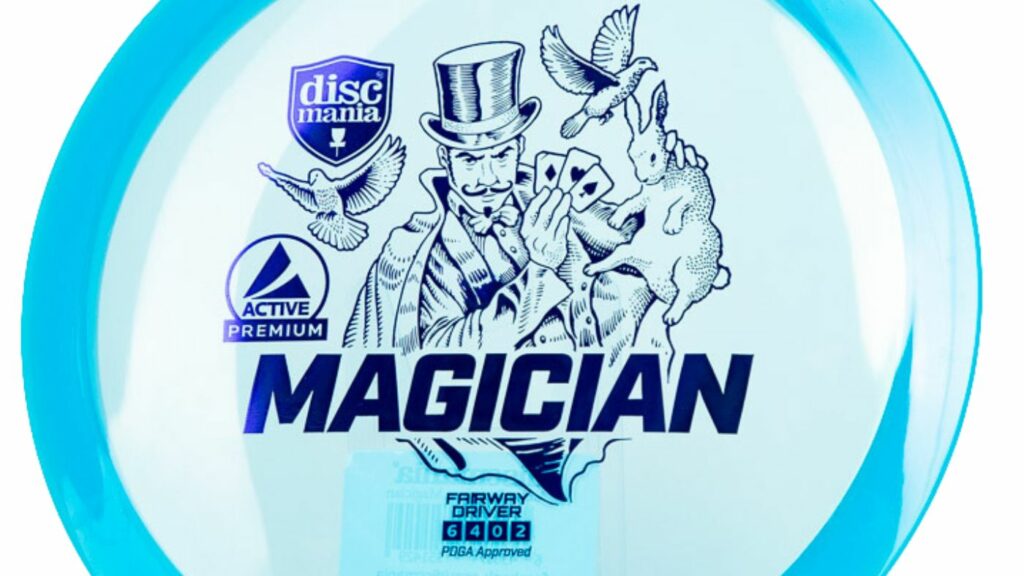 Clear/Blue Discmania Active Premium Magician with Blue Stamp