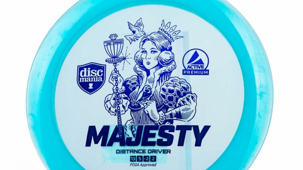 Clear/Blue Discmania Majesty Distance Drive with Navy Blue Stamp