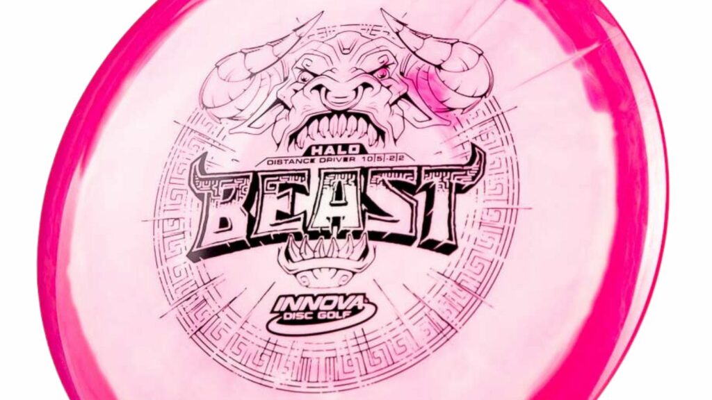 A Pink Innova Halo Beast with Black Stamp