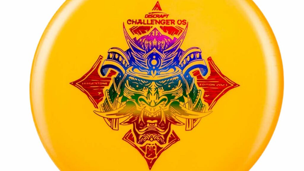 Orange Discraft Big Z Challenger OS with Rainbow Stamp