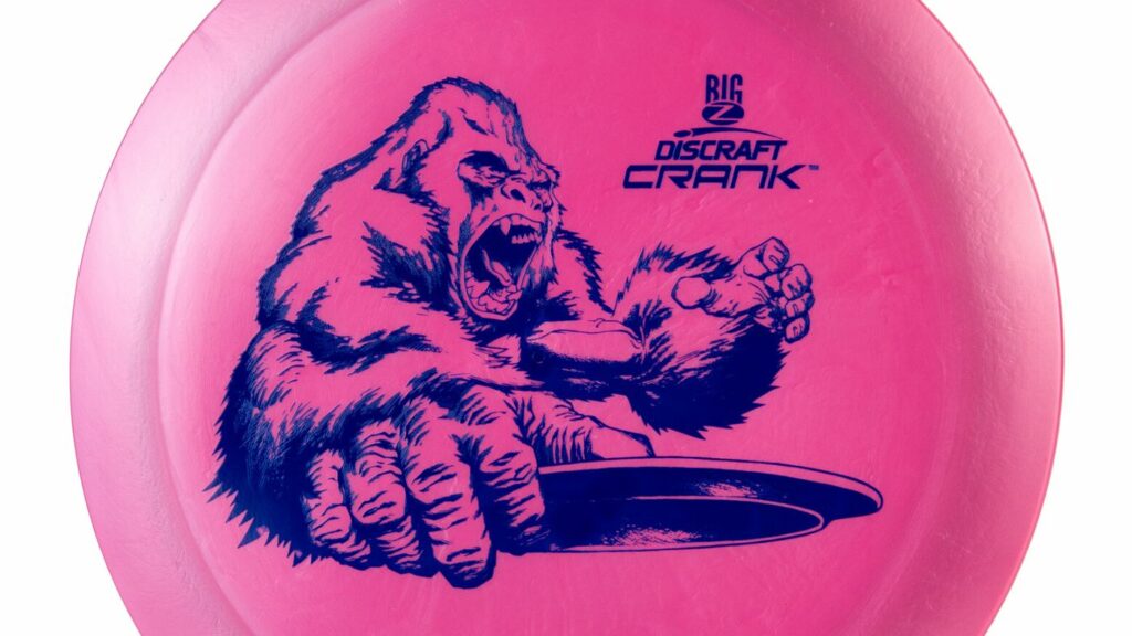 Pink Discraft Crank with Blue Stamp