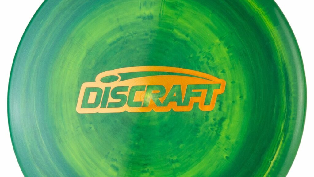 Green Discraft ESP Drone Bar Stamp with Gold Stamp