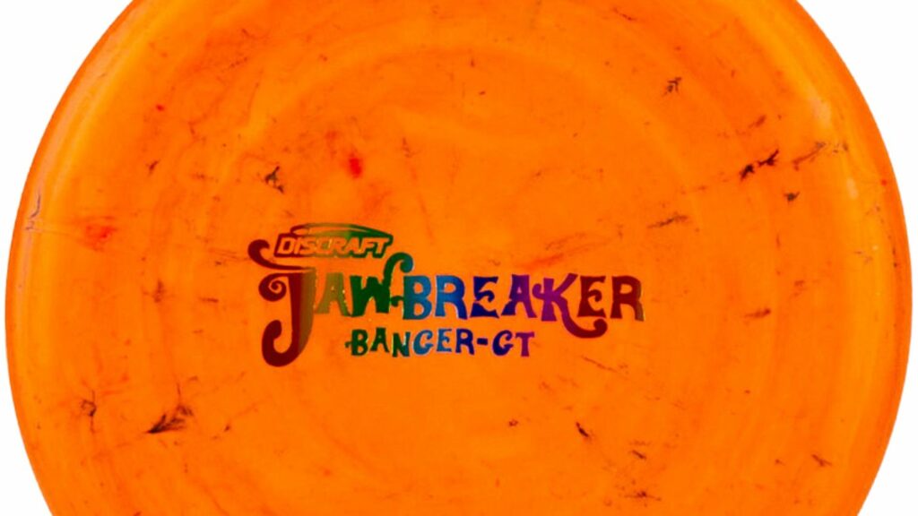 Orange Discraft Jawbreaker Banger GT with Rainbow Stamp