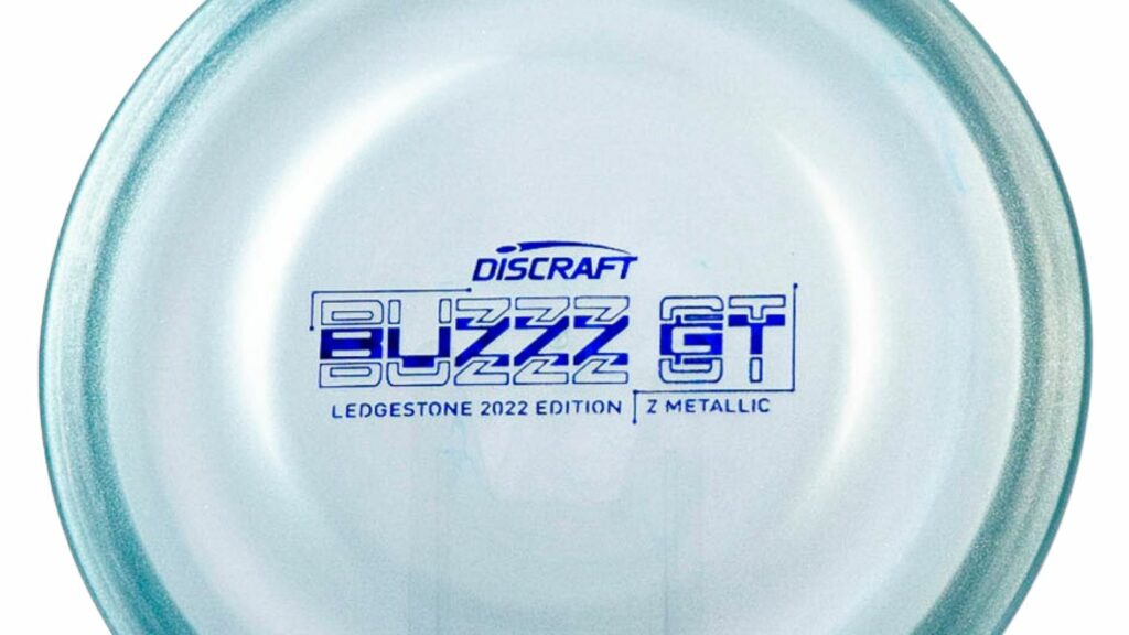 Teal-ish Discraft Buzzz GT with Blue Stamp