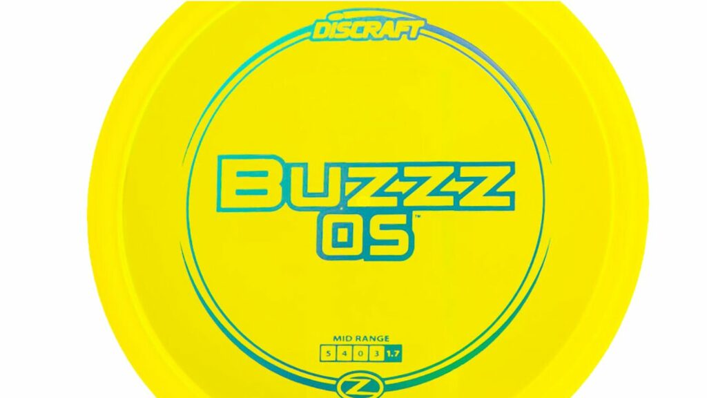 Yellow Discraft Buzzz OS with Light Blue Stamp