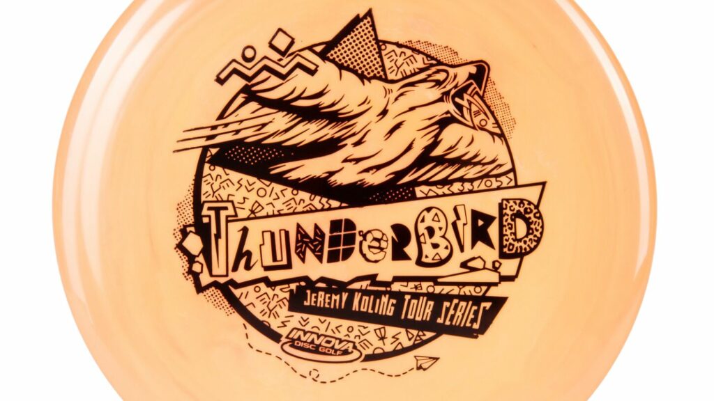 Peach Innova Swirly Star Thunderbird Jeremy Koling Tour Series with Black Stamp