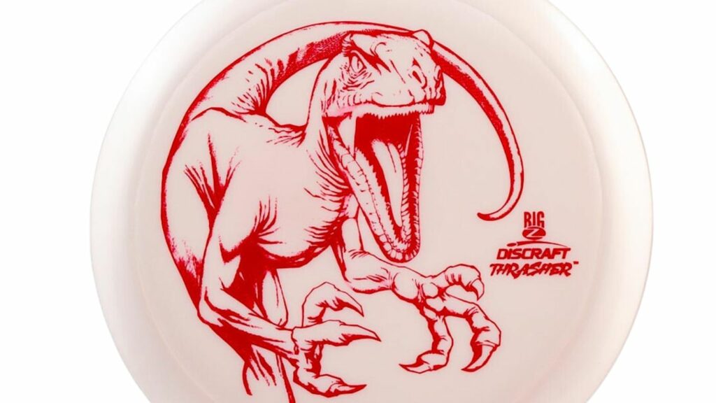 White Discraft Big Z Thrasher with Red Stamp