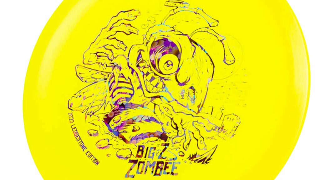 Yellow Discraft Big Z Zombee with Purple Confetti Stamp