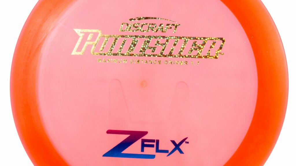 Orange Discraft Z FLX Punisher with Gold Sparkle stamp