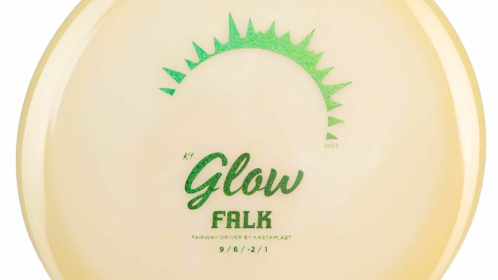 Kastaplast K1 Glow Falk Fairway Driver with Green Sparkles Stamp 